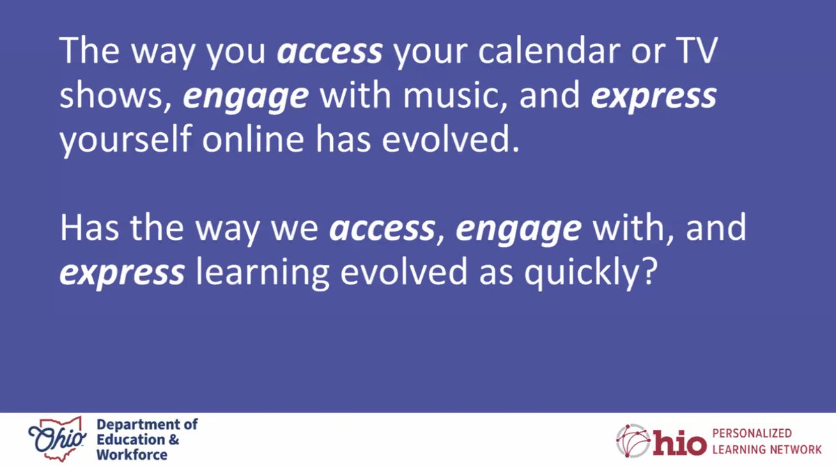 Thank you, @JakeMillerEdu for hosting a great PD - Our Achievement Maximized: Designing Equitable Learning Based on Learner Profiles! personalizeoh.org