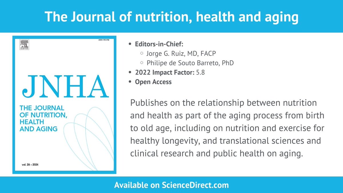 Prevalence and determinants of micronutrient deficiencies in malnourished older hospitalized patients - As published in The Journal of nutrition, health and aging spkl.io/60174FPuL