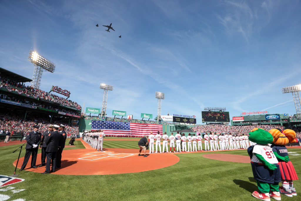 Fenway during flyover.