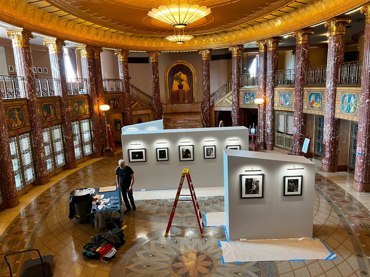 Production is well underway! Putting the finishing touches on 'The Magic Lens: A Photographic Journey by @chuckimages.' The exhibit runs from April 11 to May 26 as part of this year's Jack, Joseph and Morton Mandel Opera & Humanities Festival. clevelandorchestra.com/attend/concert…