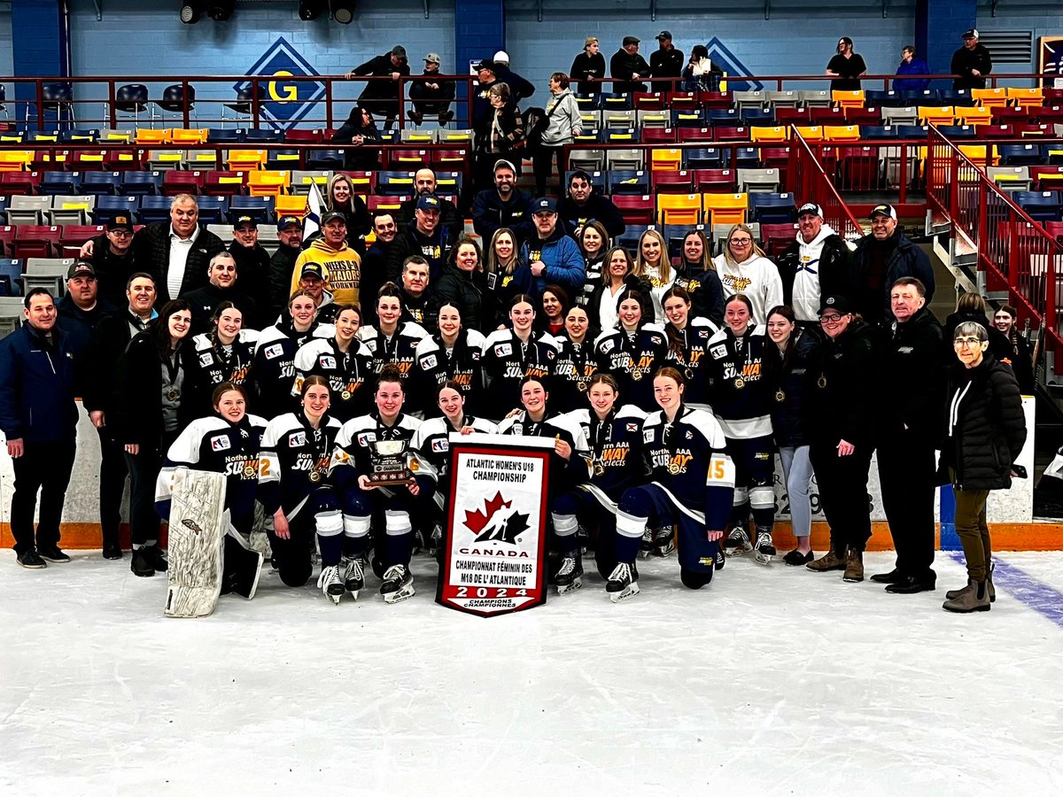 A big win for the Northern Subway Selects at the 2024 Atlantic Female Hockey Championship! A special shoutout to Kate Morrow, daughter of MLA Greg Morrow, and her teammates. I'm looking forward to seeing you represent NS in the 2024 Esso Cup later this month in BC!