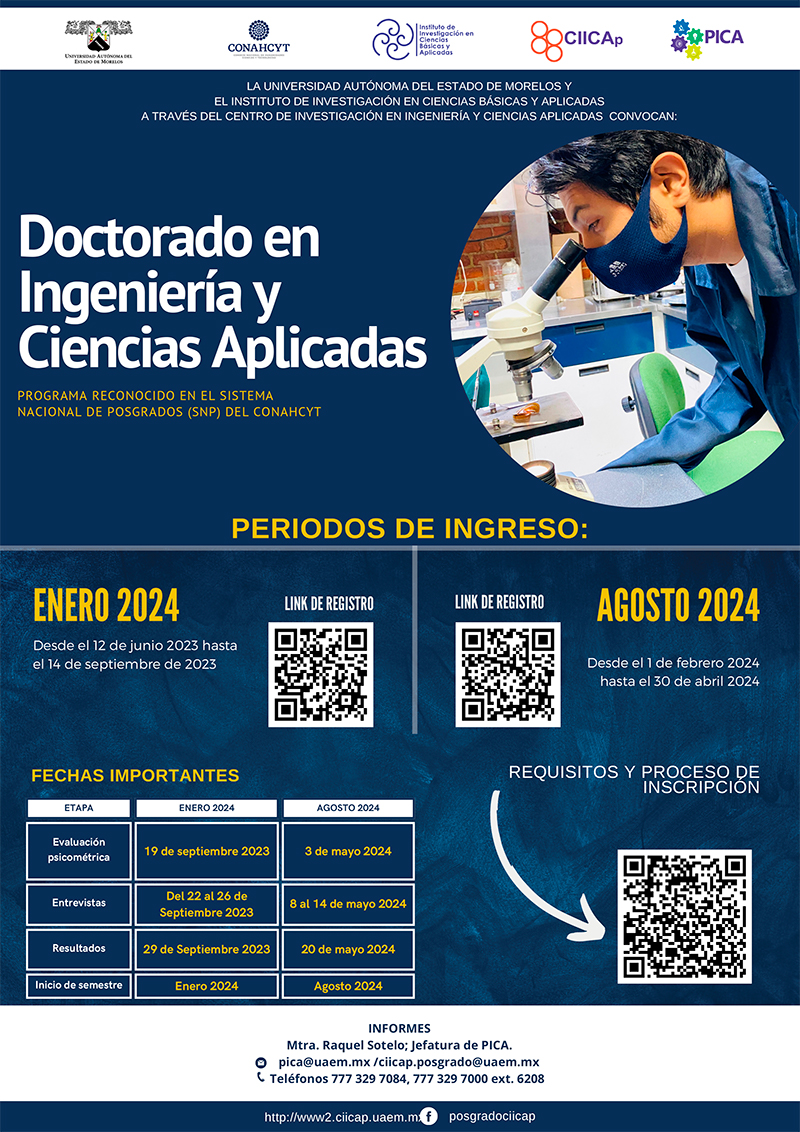 uaemorelos's tweet photo. Centro de Investigación en Ingeniería y Ciencias Aplicadas #Ciicap | Maestría y Doctorado en Ingeniería y Ciencias Aplicadas | #SomosUAEM https://t.co/J9Hht1srNE
