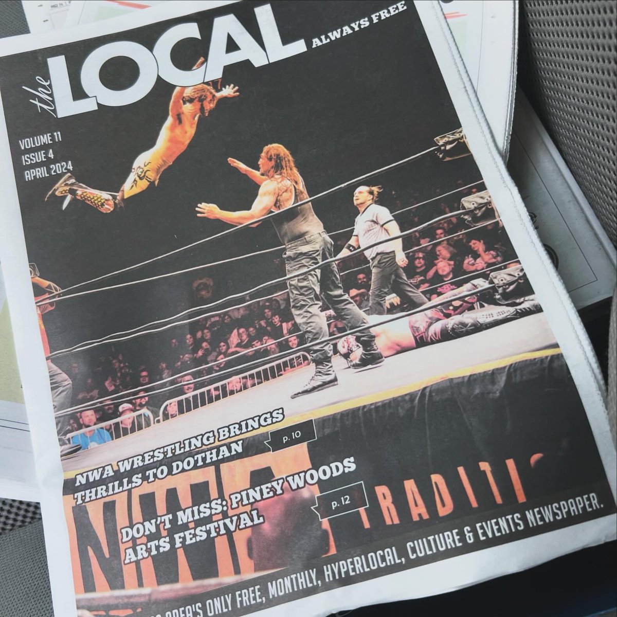 Perfect timing with the season premiere of #NWAPowerrr on @TheCW! Get your copy of @WiregrassLocal for free now available all over Dothan! Watch NWA Powerrr for FREE too! thecw.com/shows/nwa-powe…