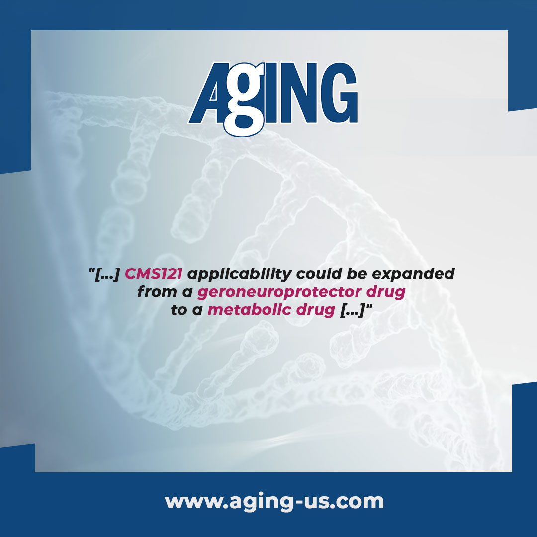 #PaperSpotlight: Researchers from @salkinstitute, National University of Sciences and Technology (NUST) & @ufsc published a new research paper in Aging, entitled, “CMS121: a novel approach to mitigate aging-related obesity and metabolic dysfunction” DOI: doi.org/10.18632/aging…