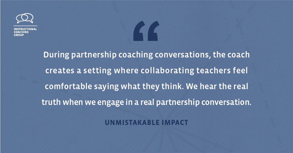 Educators who embrace the principle of equality recognize that in a partnership, the goal is not to win the other side over to their view. Rather, the goal is to find a match between what they have to offer and what a teacher can use. Unmistakable Impact: ow.ly/OhTC50R3nmG