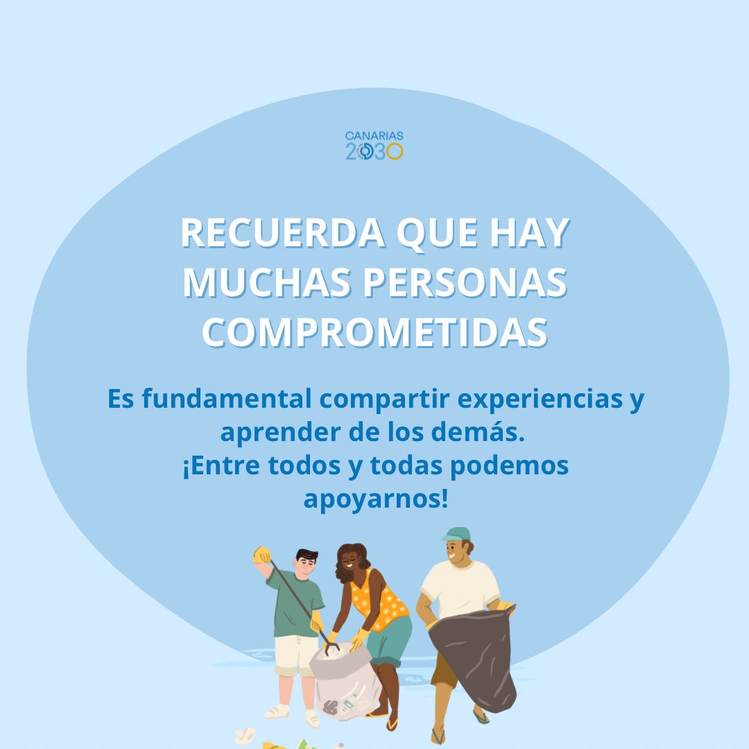 #Agenda2030 | ♻️El camino hacia la sostenibilidad es más fácil si todos y todas cooperamos para hacerlo realidad 💫 ¡Sigamos sumando esfuerzos para un futuro mejor! 💪🏻 #AgendaCanaria2030 #Canarias2030 #GobiernoDeCanarias #ODS