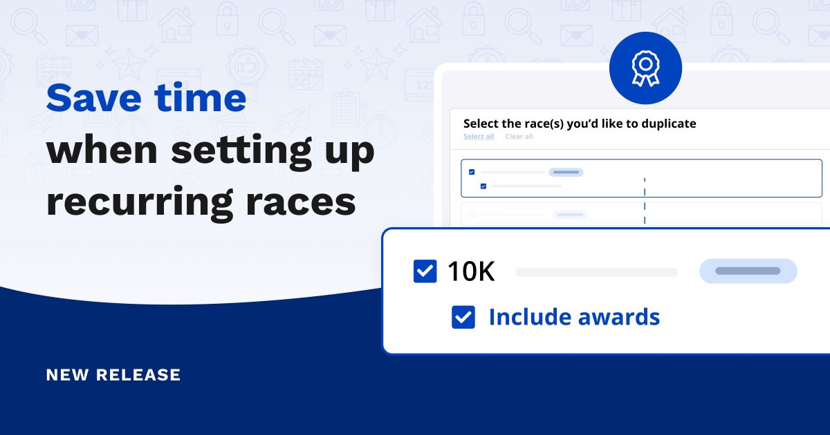 New results feature alert! Now when duplicating a race for a future event, you’ll have the ability to copy over the awards that are associated with a singular race! Learn more in our most recent article: raceroster.com/articles/new-f…