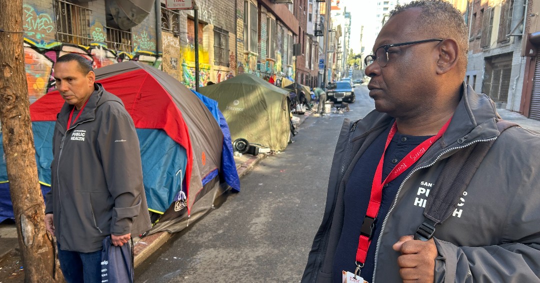 Roland with the @sf_dph BEST Neighborhoods team helps get his clients into the system of care, connecting them with substance use treatment and other services. “As a recovering addict myself, it gives me a warm feeling when someone changes their relationship with substances.”