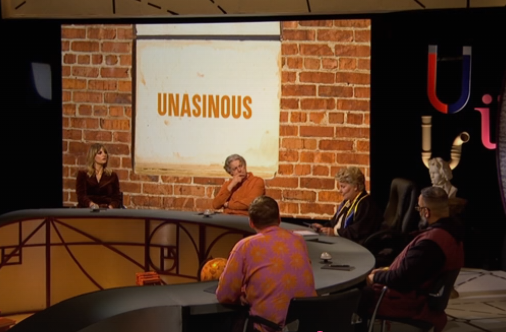 Dwyertd's tweet photo. This evening I was made aware by that wonderful TV programme Qi of an old collective noun !

Unasinous = United in stupidity  !  

Henceforth it must be applied to all #flatearthers #chemtrailers, #creationists etc.!! https://t.co/N9rIMsS8gi