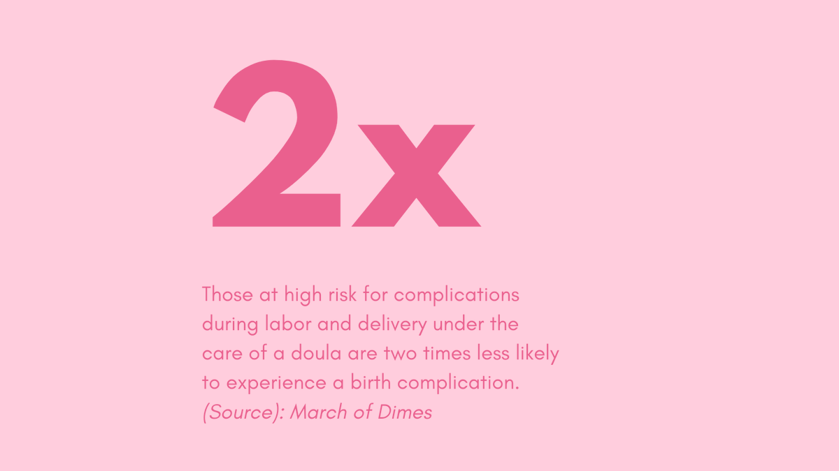 Doulas are proven to help improve birth outcomes! 💖

Those at high risk for complications during labor and delivery under the care of a doula are two times less likely to experience a birth complication.

(Source): March of Dimes

#doula #birthcare #birthwork #pregnancysupport
