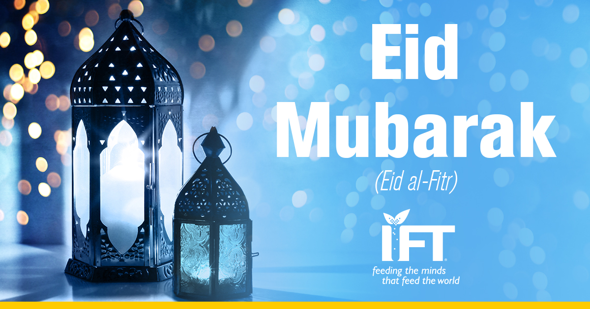 As Ramadan draws to a close, we wish happiness, prosperity, and peace to all those within the #scienceoffood community celebrating Eid-Al-Fitr around the world.