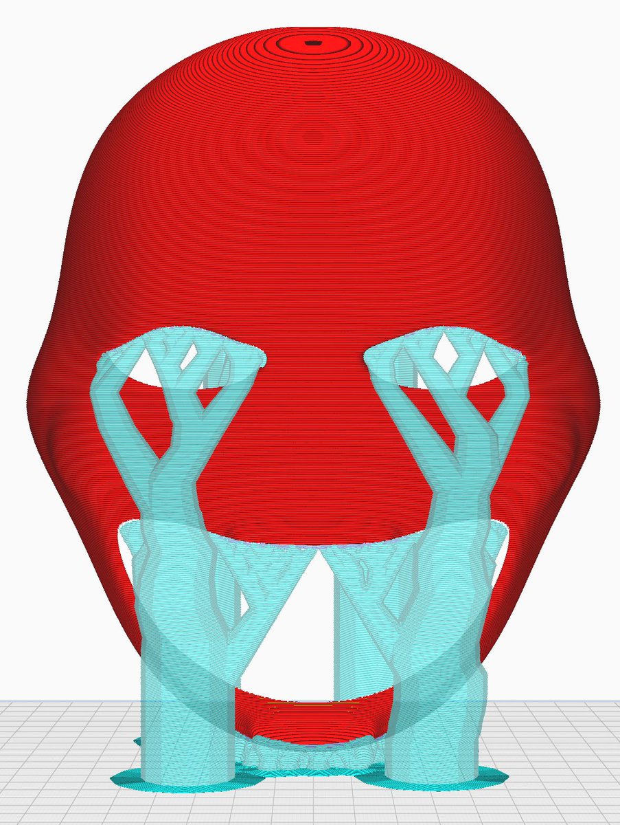 The 3dprinters are idle so im printing a spare Puppet mask for the liquid crying test i want to do