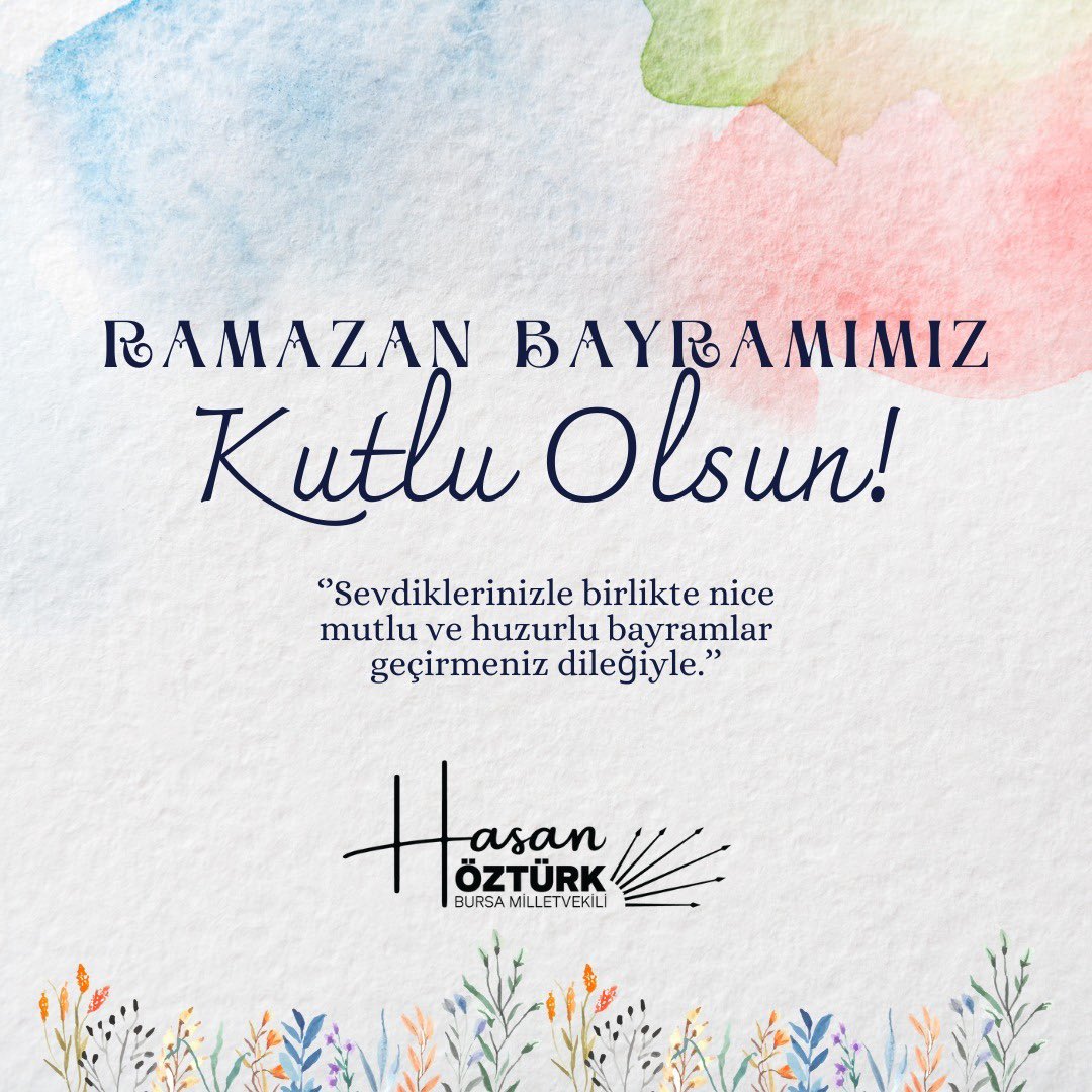 Sevdiklerinizle, sağlıkla ve mutlulukla geçireceğiniz nice mutlu bayramlara… #RamazanBayramı