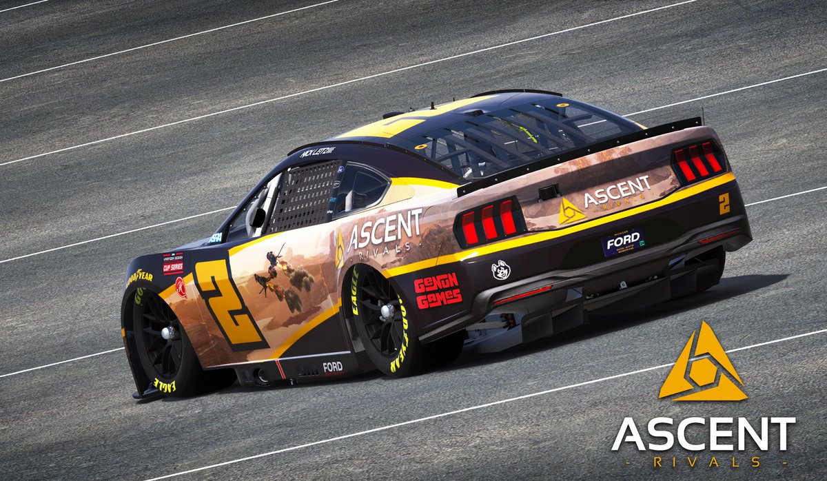 Tonight @NickLeitz_ debuts this 🚀 in the @ASRAiRacing Cup Series #Cadano300 in our first race with @AscentRivals and @GENUNGames on board! 📺 💻📱 - #YouTube RaceDayLive (youtube.com/@RaceDayiRacing) ⏰ - 9PM EST