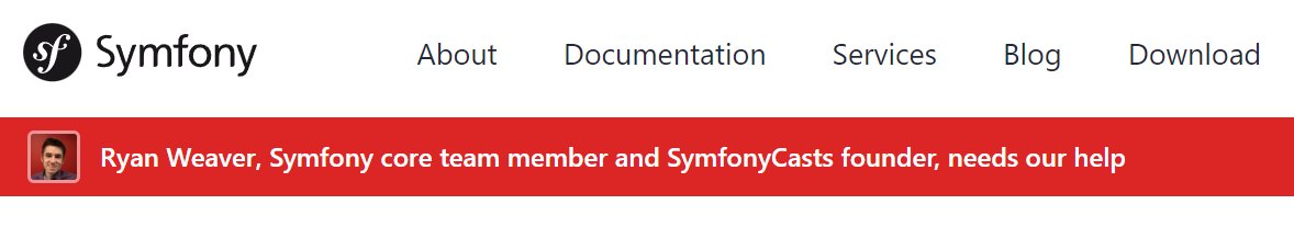 Well done @symfony. Well done.