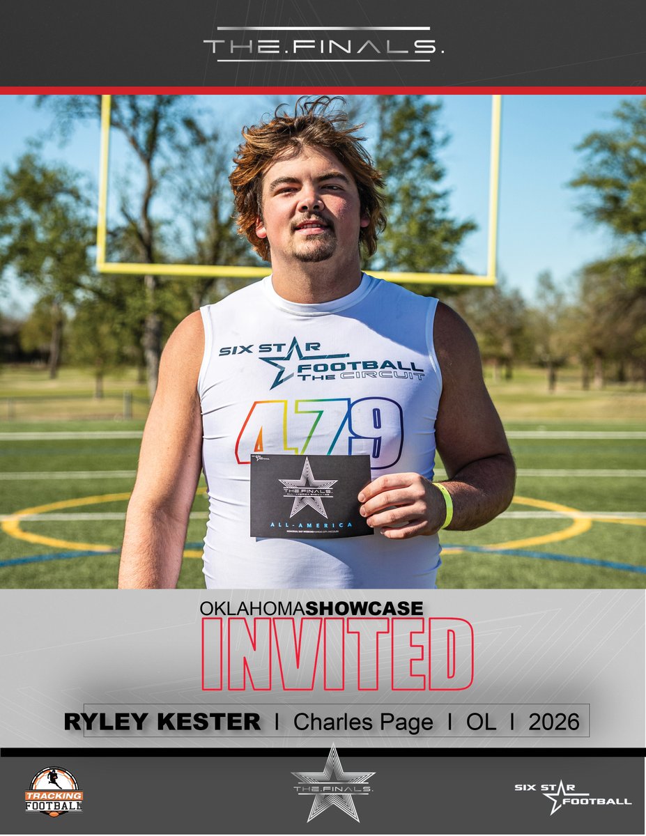 TheFINALS INVITED | Ryley Kester ★★★★★★ Excited to announce 2026 OL Ryley Kester has been invited to compete at TheFINALS! Drew recent offers from Georgia Tech, Houston, Memphis, many others #TheFINALS I @ryley_kester15 I @CoachPoe1914