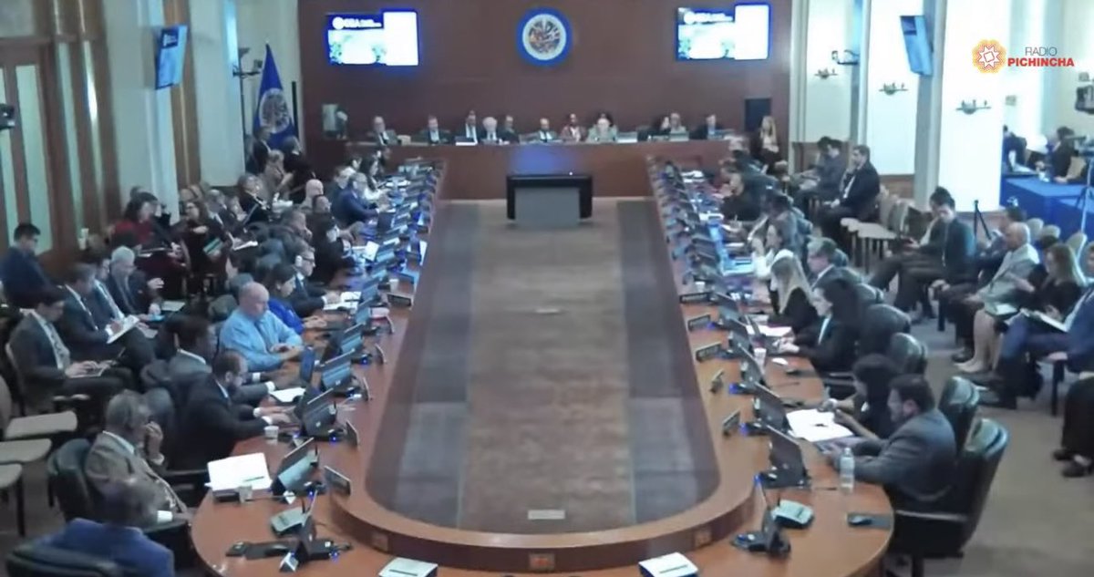 El Consejo Permanente de la OEA, acaba de analizar las 'Normas de las Relaciones Diplomáticas y del Asilo' por pedido de Ecuador. Los Estados Parte a la OEA son claros en señalar que nada justifica la intromisión en una embajada.