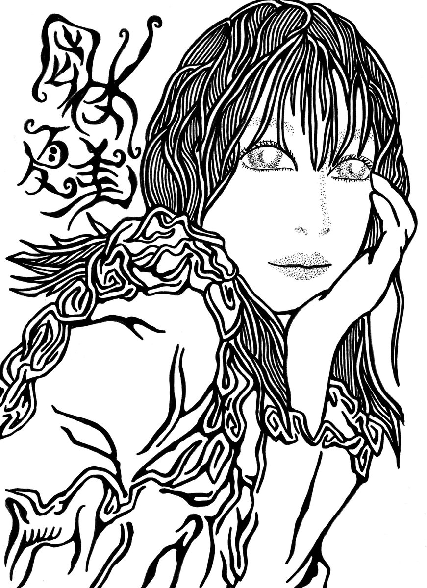 #岡本夏美 #ペン #イラスト #手描き #アナログ #logo #illustration #ballpointpen #HandDrawn #TattooArt #music #Art #drawing