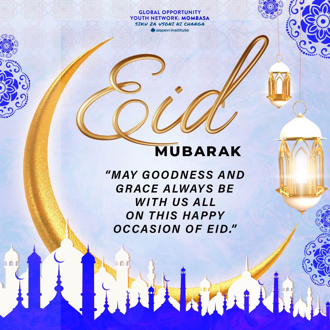 Eid Mubarak from GOYN Mombasa! Wishing you a joyous celebration filled with love, peace, and blessings. May this Eid bring happiness and prosperity to you and your family.