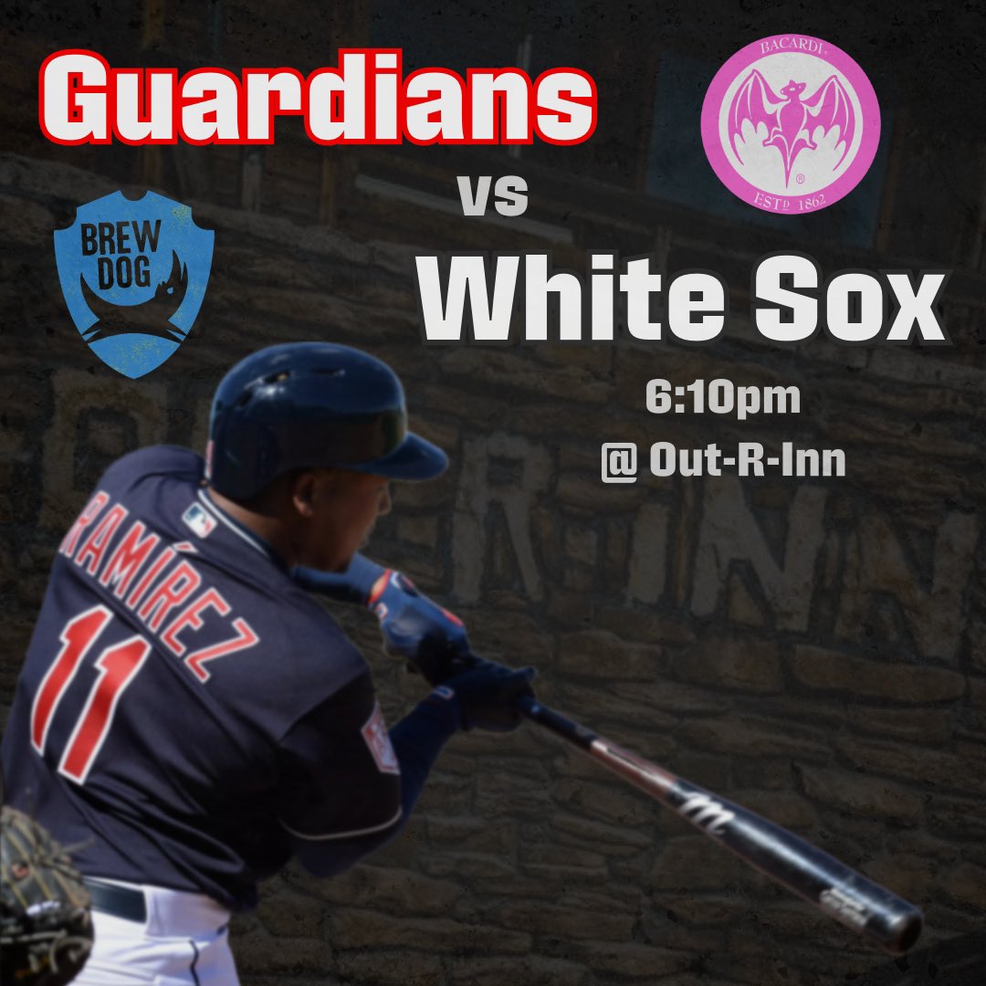 Come watch the red hot @CleGuardians take on the Chi Sox tonight at 6:10