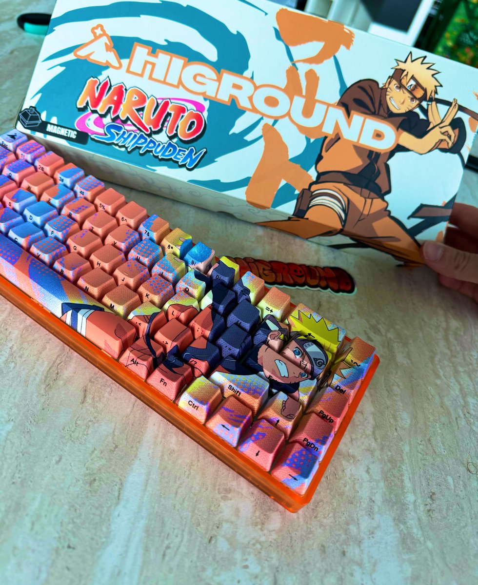 Came back from my trip and got a banger new keyboard in the mail 🥰 Higround has a bunch of other limited Naruto skins too 😯 Check it on their page before they sell out!