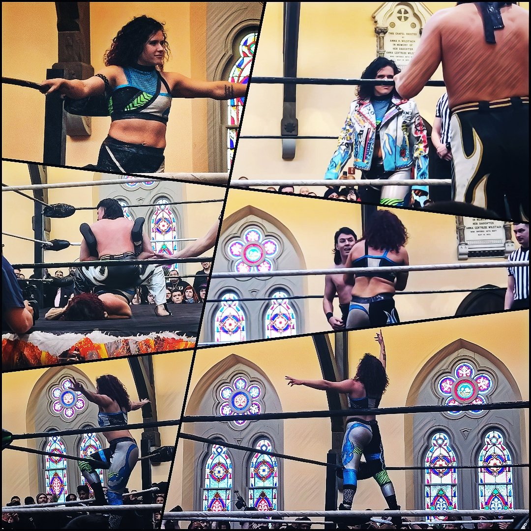 If you like your wrestling to be so good that it's straight up sacrilegious (or if you just wanna see unholy sinful behavior in a church), then this is the match for you.

(📸 and 🎨 by me)

#REVOLVERxHOG