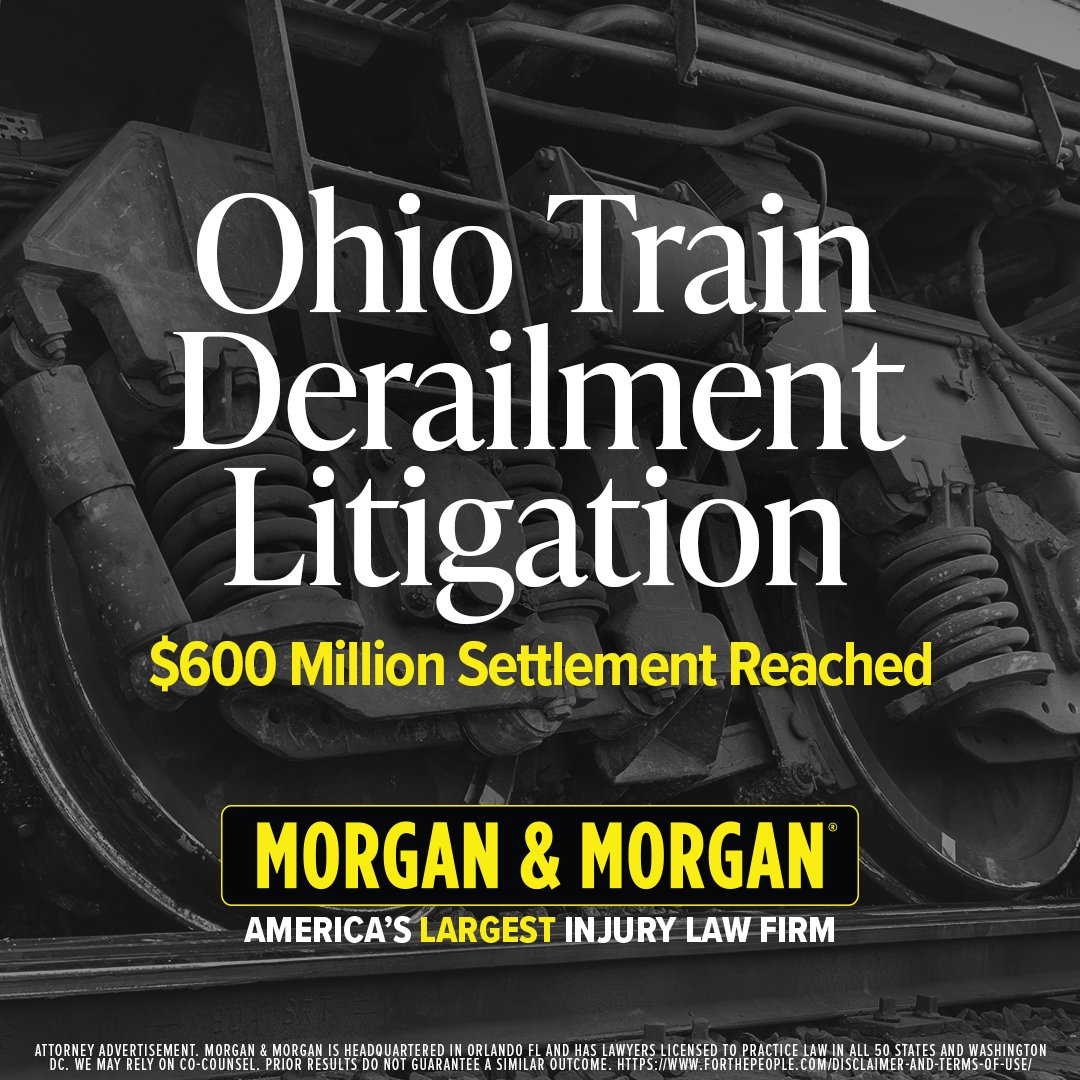 Attorneys appointed by the court to represent the plaintiffs in the lawsuit against Norfolk Southern have announced that an agreement-in-principle has been reached via $600 million settlement agreement with the company in the class action case. #ForThePeople