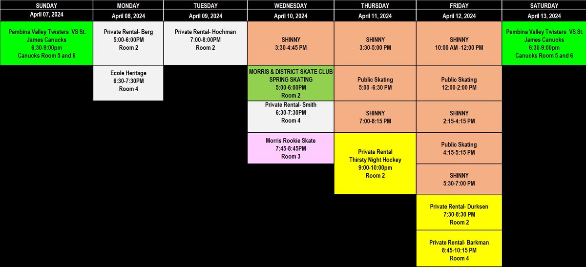 MorrisMultiPlex's tweet image. Ice Arena Schedule for this week!
Public skating and Shinny are free to everyone
Good bonding with your family and friends 📷
See you here in Morris Multiplex 📷📷
Shinny Rules: Helmets are required for everyone 📷
Public Skating Rules: No Pucks or Sticks allowed.