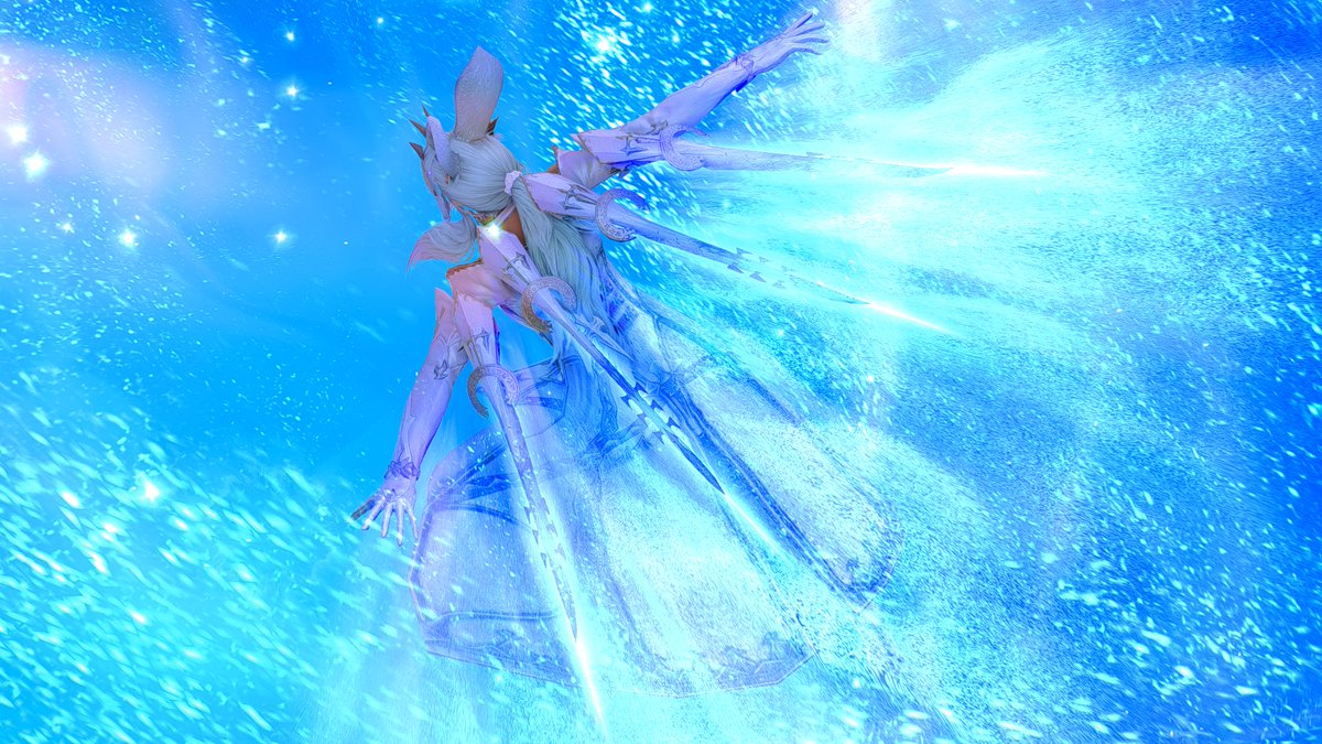 My wings were clipped.
Though I have found flight once more, by way of profound reinvention.
Take my hand & soar with me~

#Viera #Gposers #FFXIVsnaps
