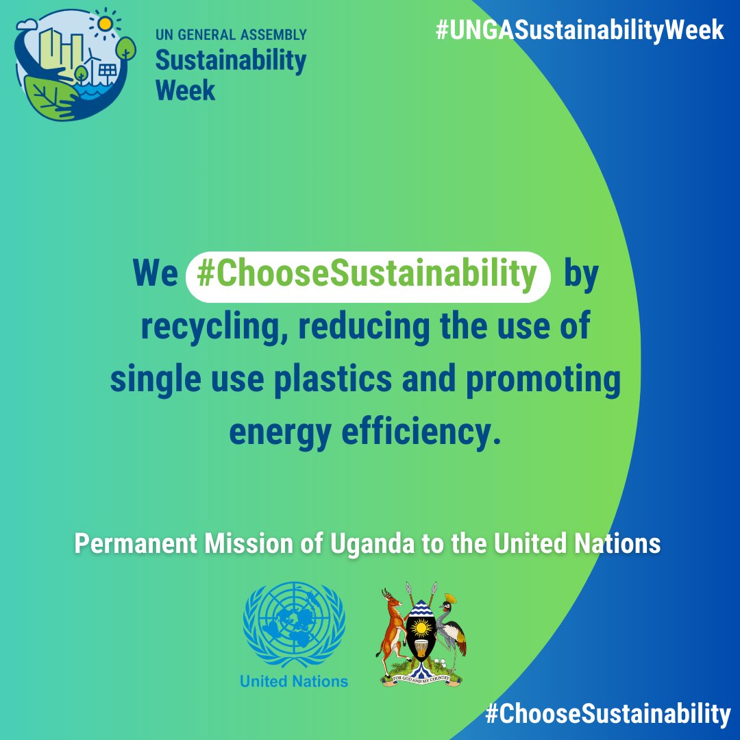 Ahead of the #UNGASustainabilityWeek, we support the PGA's initiative to #ChooseSustainability. 🌍🇺🇳🇺🇬