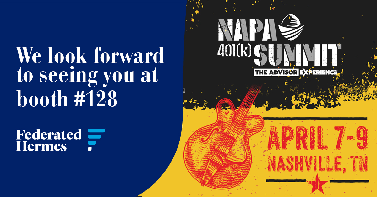 Visit us at booth #128 at #NAPA401kSummit to learn how our relentless vetting process can help clients achieve their desired investing and retirement outcomes. @NAPA401K #TheAdvisorExperience