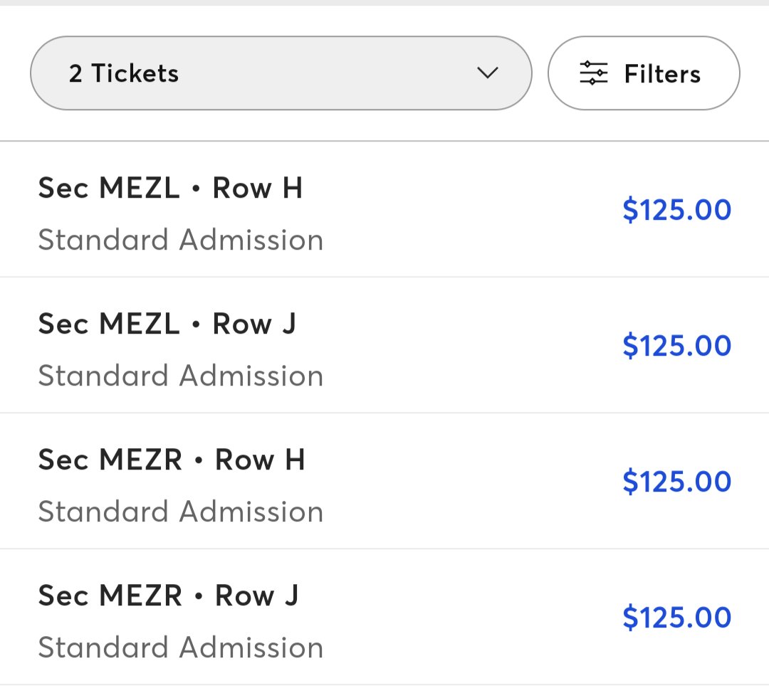 VelvetRebel1984's tweet image. How @Ticketmaster exploits fans, part 23,412,000. Artist pre-sale price $225. One week later, $125.