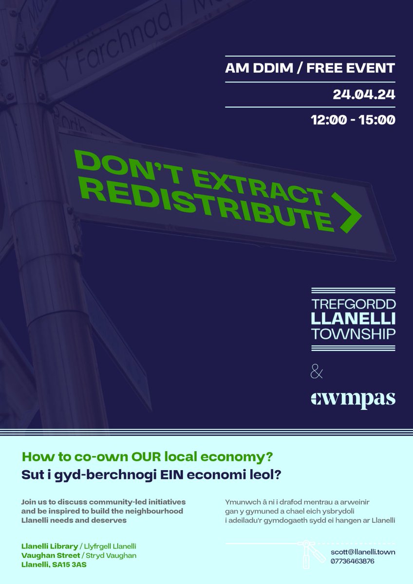 Important public consultation on plans to regenerate #Llanelli town centre through community ownership and democratic operation of buildings. @Cwmpas_Coop