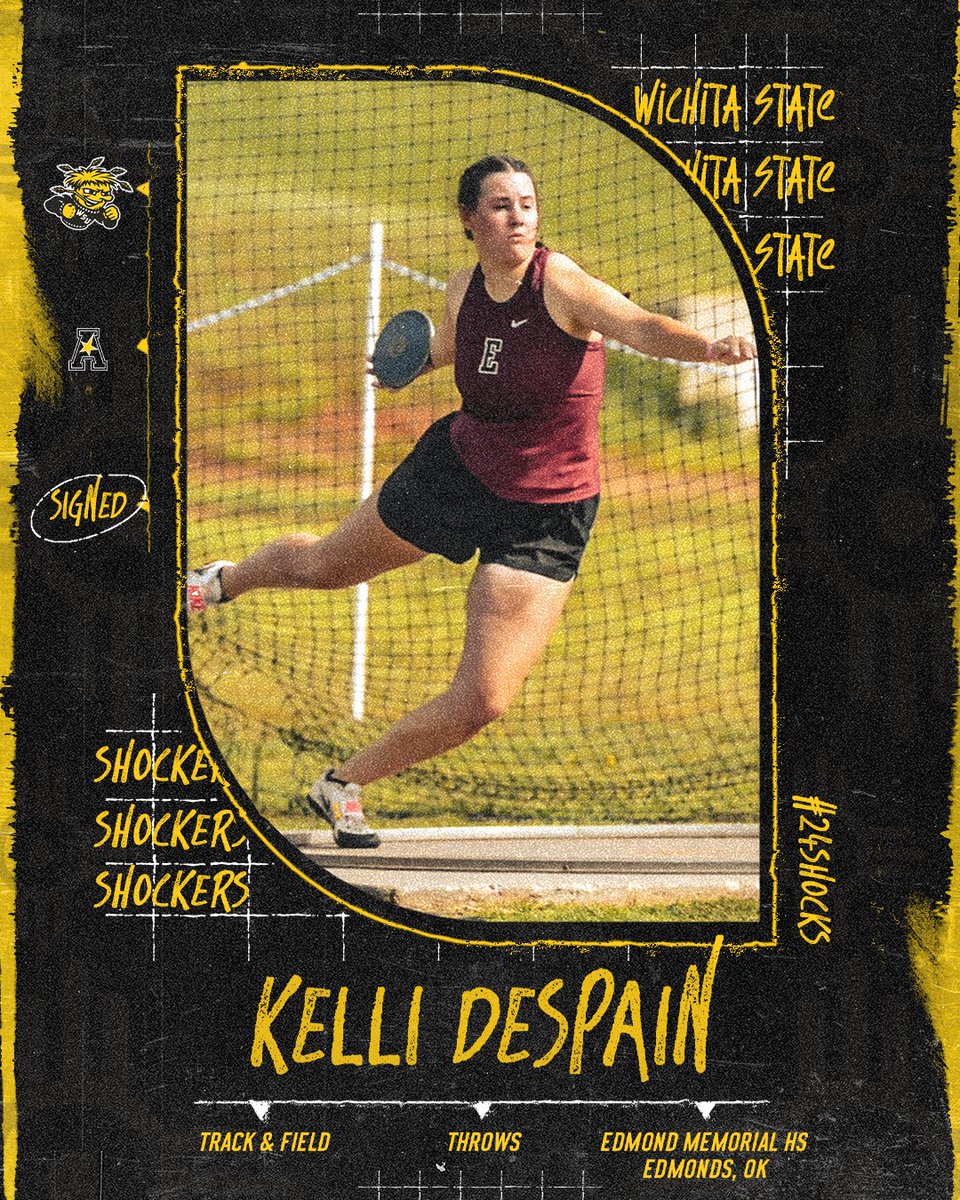 GoShockersTFXC's tweet photo. Inked ✍️

Join us in welcoming Kelli DeSpain to the Shocker family! 🌾 https://t.co/rBVuZ97Xiq