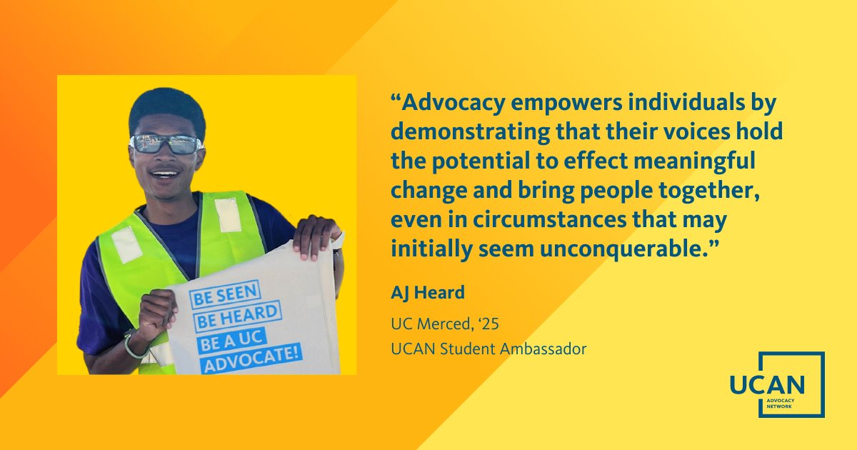UCAdvocacy's tweet image. Today on Capitol Hill, UCAN Student Ambassadors are advocating for support for #BasicNeeds, #DoublePell and the #FAFSA. Hear why advocacy is important to @UCMerced Ambassador AJ Heard! #UCinDC