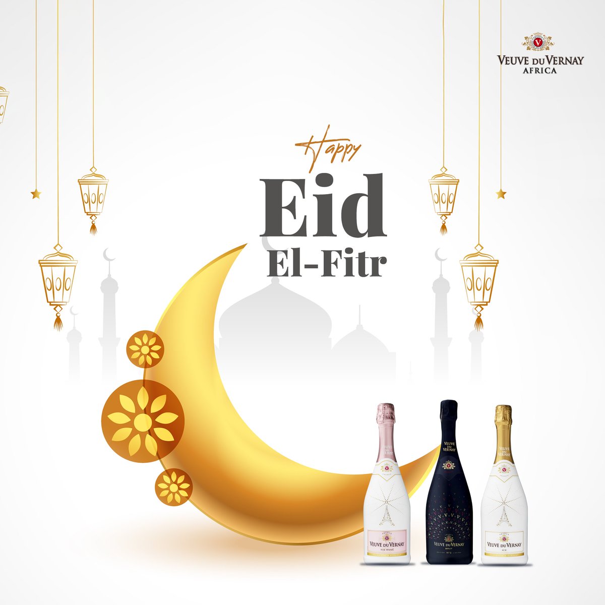 May the light of Eid illuminate your path, bringing peace, harmony, and endless blessings. 

Eid Mubarak from all of us at Veuve Du Vernay Africa.

 #EidElFitr #BarkaDaSallah #VeuveDuVernay #ATasteOfFrance