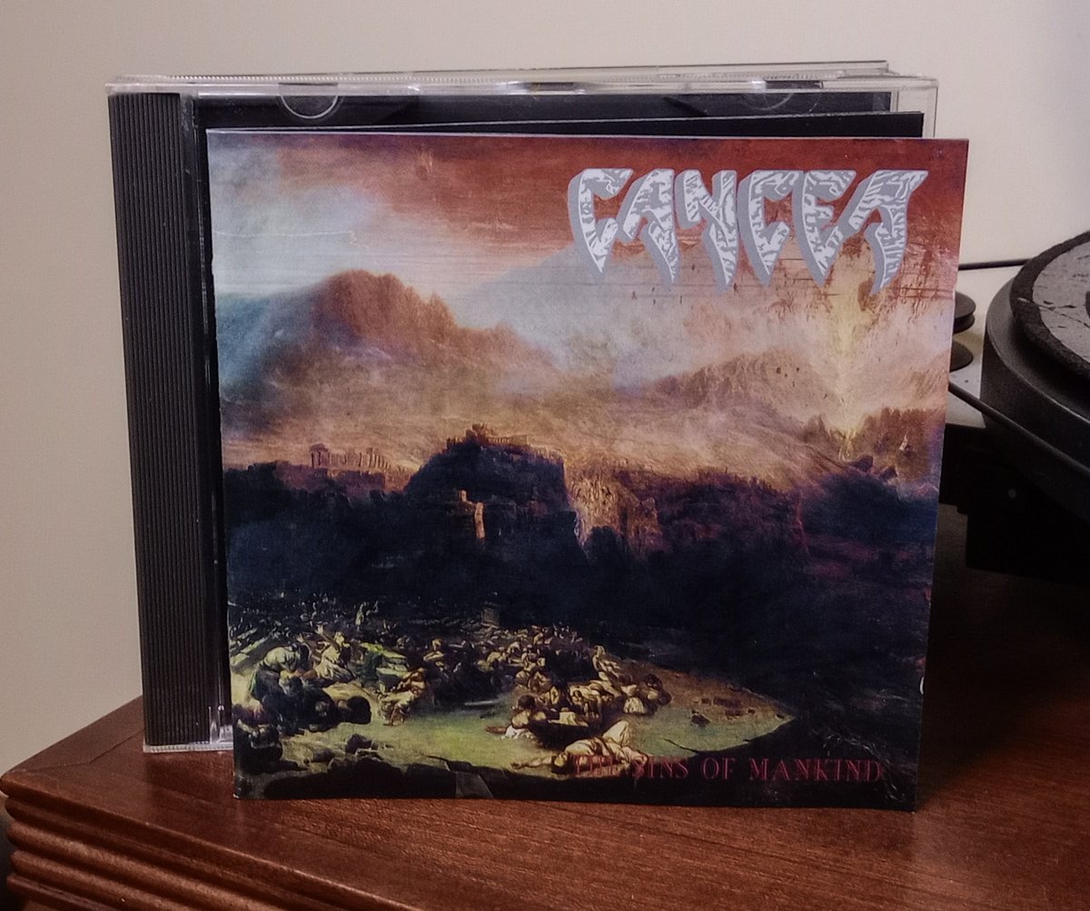 Proceeding with another Cancer classic 🍻

🇬🇧 CANCER: 'The Sins of Mankind' (1993) 

🎧 open.spotify.com/album/1jTnGQoI…

#Cancer #DeathMetal #Metal #NowPlaying #Playlist #CD #MetalTwitter #OSDM