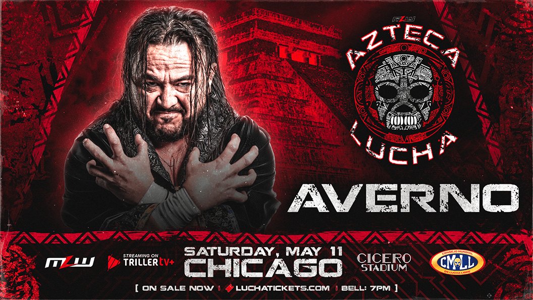 Averno, the arch-rival of Místico! 🗓May 11 📍Chicago #MLW 🎟LuchaTickets.com 📺@FiteTV+