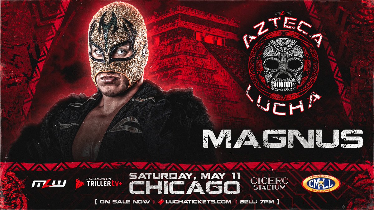 Cesar Duran has summoned a formidable rule-breaking rudo from CMLL in Magnus. 🗓May 11 📍Chicago #MLW 🎟LuchaTickets.com 📺@FiteTV+