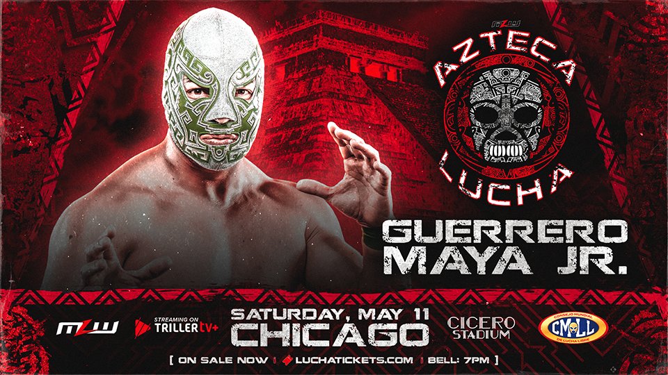 Guerrero Maya Jr. epitomizes the classic style of lucha libre. ​​🗓May 11 📍Chicago #MLW 🎟LuchaTickets.com 📺@FiteTV+