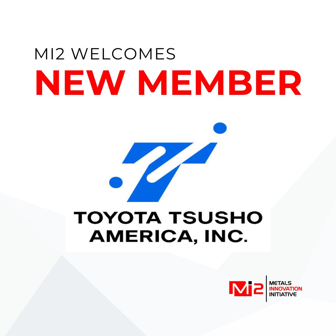 Welcome @toyotatsusho to MI2! Toyota Tsusho specializes in supplying steel and non-ferrous metals to manufacturing plants across North America. With a strong commitment to customer satisfaction, they ensure timely delivery and top-notch quality.

Join us in celebrating Toyota