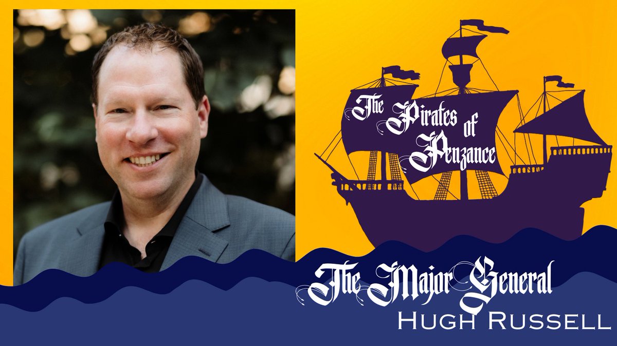Hugh is The Major General, making his debut with OSA [ship] Join the swashbuckling fun and revel in the pun-filled antics of the Major General April 11 &amp; 13 at the Tobin Center. Click here to get your tickets today bit.ly/47uo83w