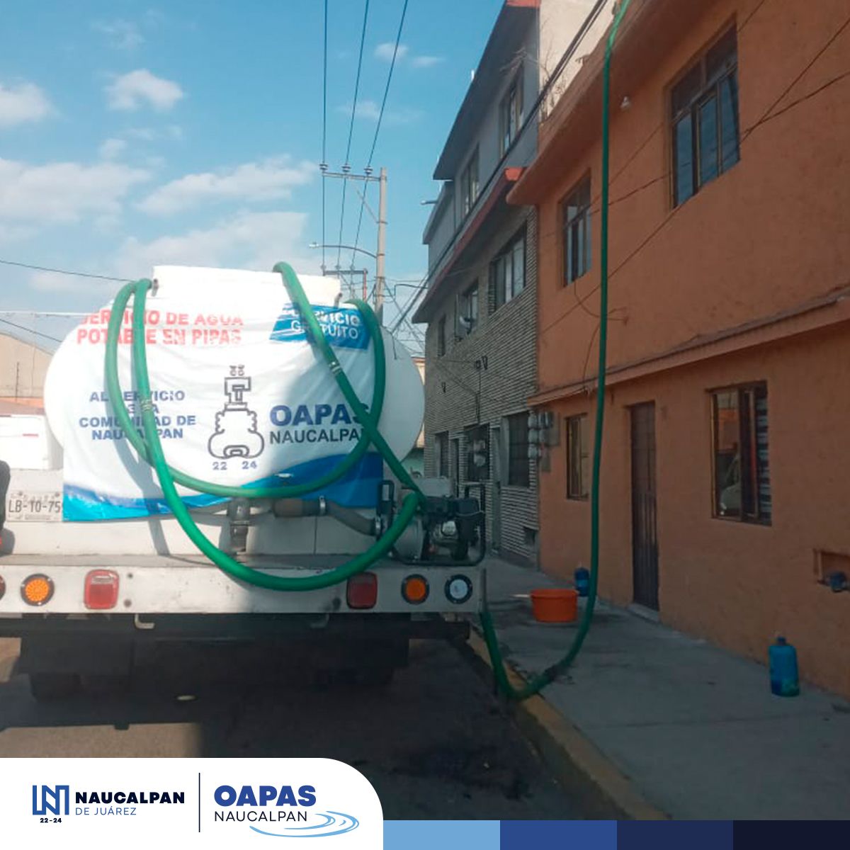 💦 Entregamos 730 mil litros de agua potable a diversas familias afectadas por la restricción del gobierno federal en: 📍 Ciudad de los Niños. 📍 Laderas de San Mateo. 📍 Los Remedios. 📍 Ampliación Remedios. 📍 La Mancha I y III. 📍 Ampliación San Esteban.