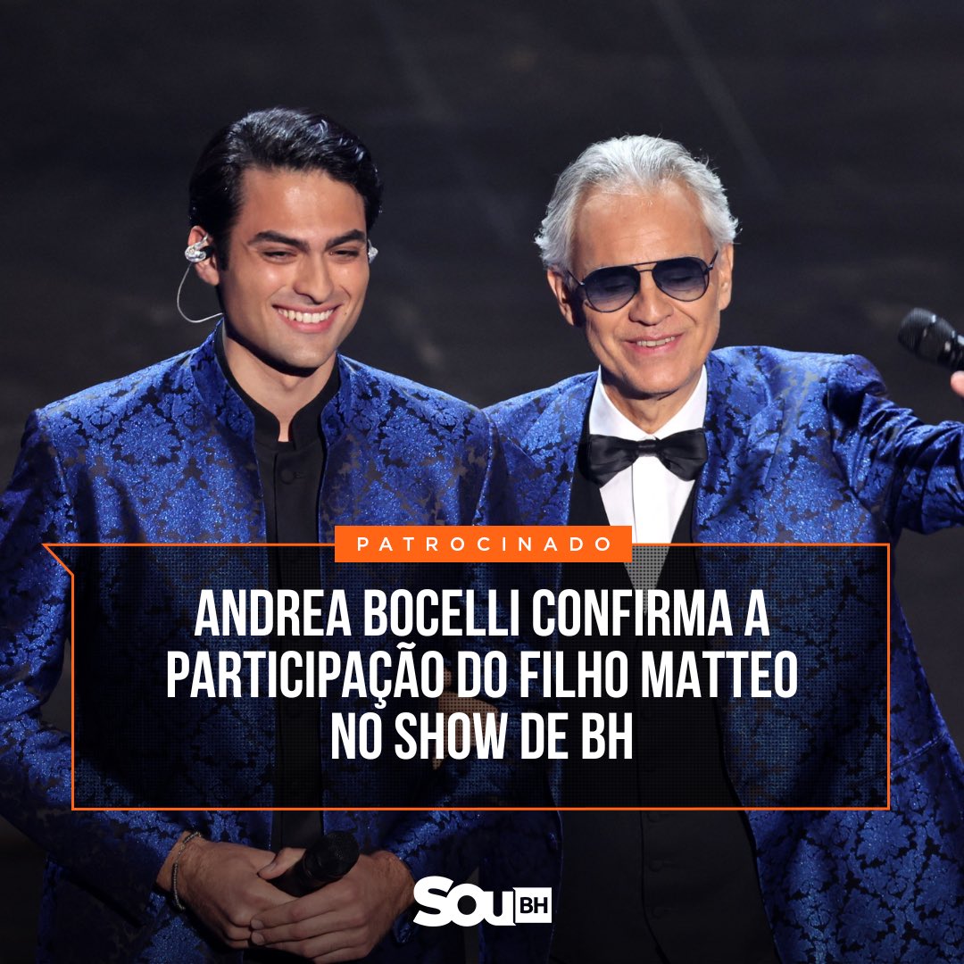 Andrea Bocelli confirma a participação do filho Matteo no show de BH #parceriapaga soubh.uai.com.br/noticias/varie…