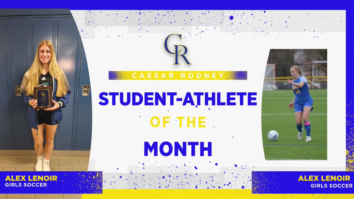 Congratulations to Alex LeNoir who was selected as Student-Athlete of the Month for March. Go Alex and Go Riders!! ⚽️⚽️