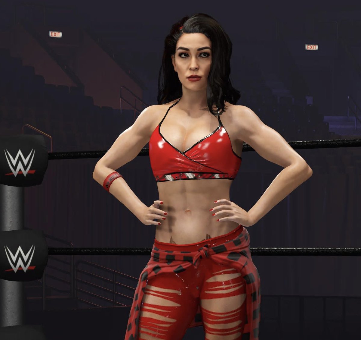 al_blivion's tweet image. Yes or No?✨
* I don&apos;t remember where I got the face texture in the CC sorry 🙏🏼
#BRIEMODE #WWE2K24
