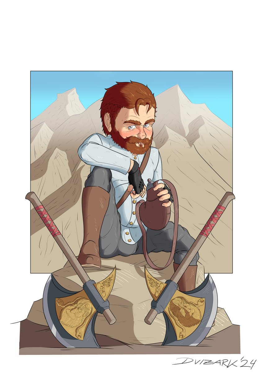 dvizark's tweet photo. Darbit Barrel belly, the dwarf monk! [Commission 2/4]

Dnd Character from @AngryVeren 

#dvizark #comics  #Commision #commissionsopen #commissionart #commissions #dnd5e #dndart #dndoc #dungeonsanddragons #illustrations #illustrationart #dwarf #Character #characterart https://t.co/xSih94FwDn