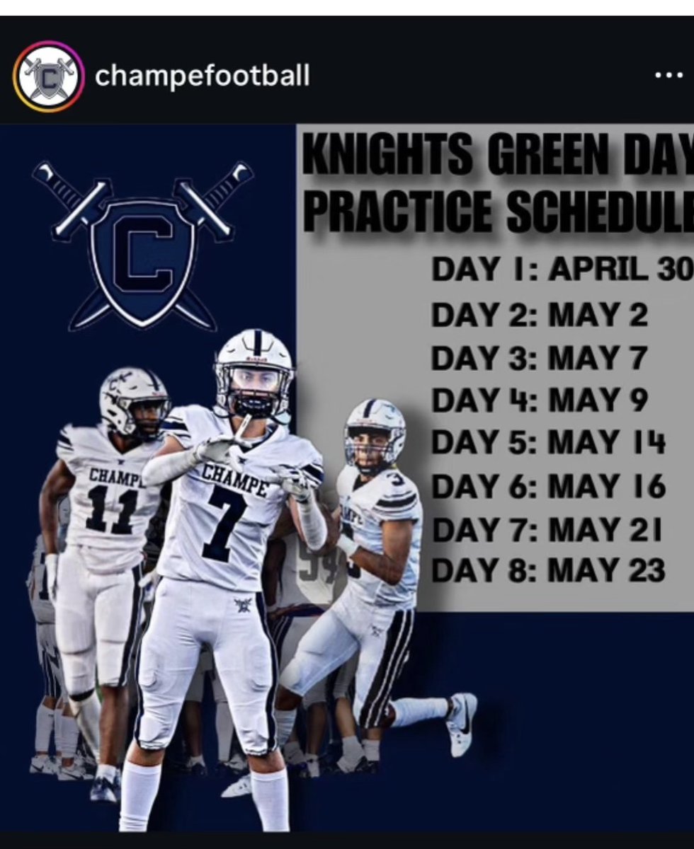Hey Coaches I'm definitely excited about our upcoming green days! I hope you can come out and see me work. #ChargeOnJCHS⚔️##RECRUITtheKNIGHTS #The GrindNeverStops!