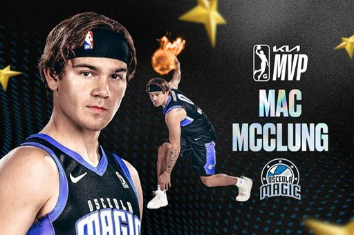Congratulations to the Osceola Magic’s Mac McClung for being named the Kia G League Most Valuable Player for the 2023-24 season! Mac participated in a panel at our December 2023 board meeting, while the G League Winter Showcase was being hosted at the @OCCC. Congratulations, Mac!