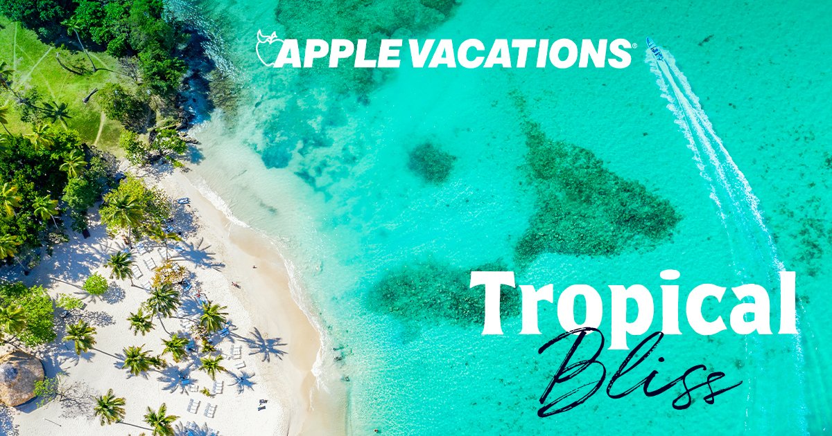 Tropical Bliss  

sigtn.com/u/IfJlzerk 

#AppleVacations #travel #travelinspiration #AnywhereAnytimeJourneys